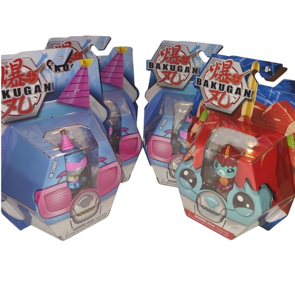 NIB Bakugan Cubbo Collectible Figure Toy Lot of 4 Kids Gifts Cosplay/Party Theme - Picture 1 of 6